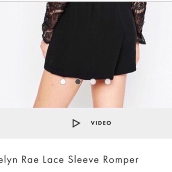 ADELYN RAE Sheer Sleeve Romper / HOLIDAYS - Picture 3 of 4